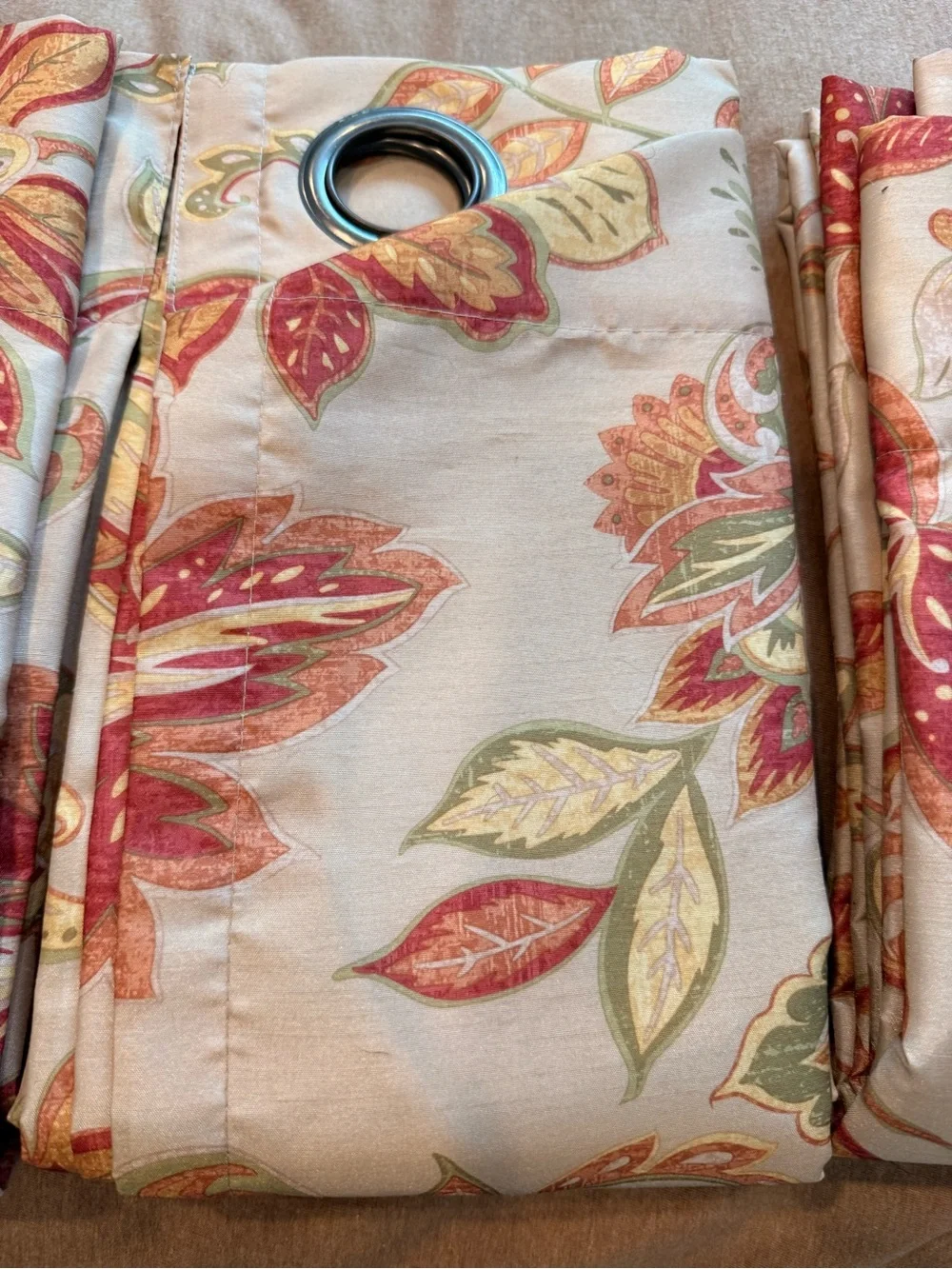 Pier 1 Floral/Paisley Grommet Curtain Panels (4 available - $25 each)